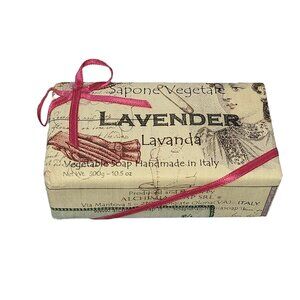 Lavender Vegetable Soap Bar Sapone Vegetale Alchimia Handmade Italy 10.5 oz